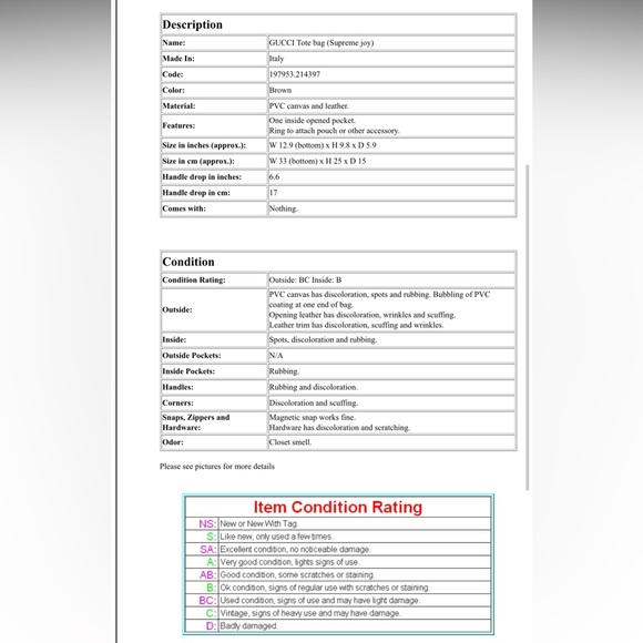 Gucci Brown Monogram Tote - Picture 14 of 14